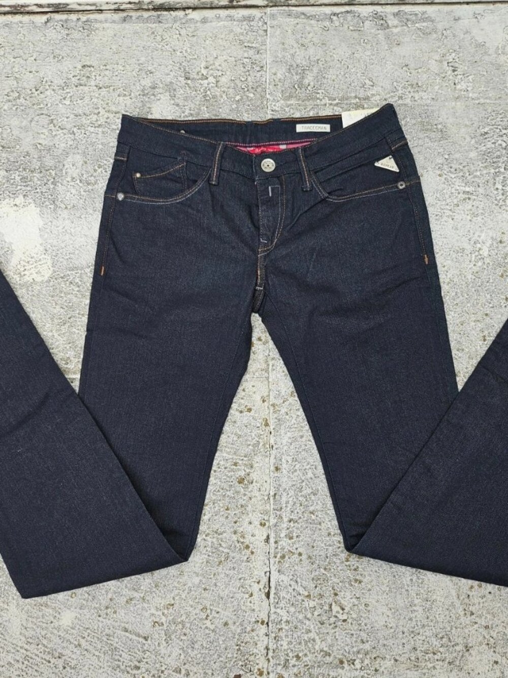 Replay Women Jeans Dark Blue Slim Fit Denim Jeans TRACEEMAN Size 28 NWT $180
